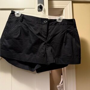 Express Black Tailored Cuffed Shorts